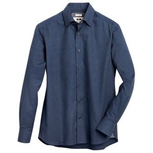 Joseph Abboud Navy Modern Fit Sport Shirt